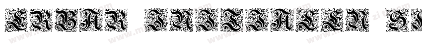 Erbar Initialen Shadow字体转换